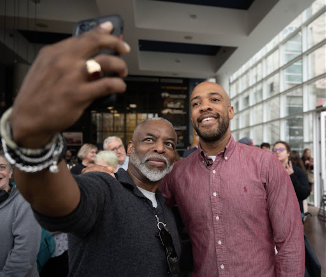 Mandela Barnes and LeVar Burton